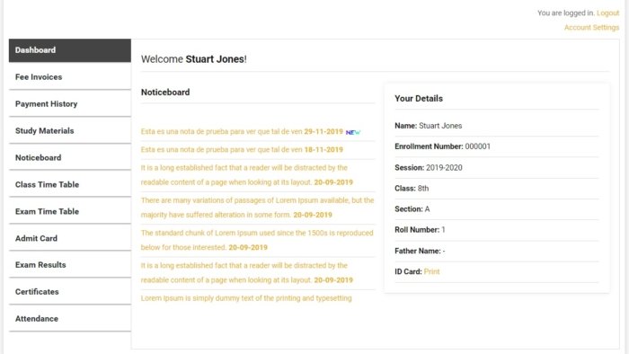 60_Student Dashboard